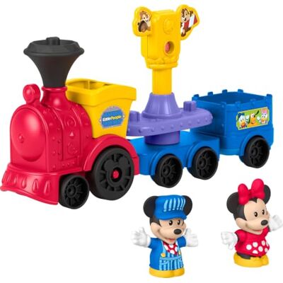 Fisher Price Little People Le Train Musical de Mickey et Minnie Disney avec 2 figurines pour le jeu d’imitation, pour enfants à partir de 18 mois, JKB04 Fisher Price Little People Le Train Musical de Mickey et Minnie Disney avec 2 figurines pour le jeu d’imitation, pour enfants à partir de 18 mois, JKB04