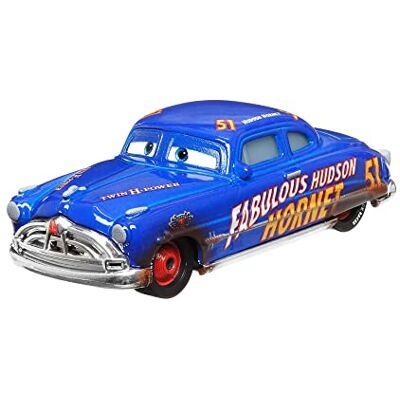 Mattel Disney Pixar Cars petite voiture Le Fabuleux Doc Hudson bleue, jouet pour enfant, DXV70 Mattel Disney Pixar Cars petite voiture Le Fabuleux Doc Hudson bleue, jouet pour enfant, DXV70