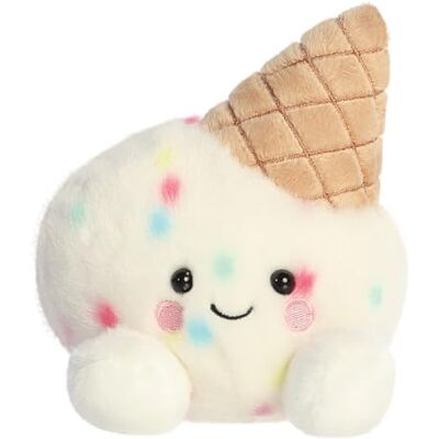 Aurora , Palm Pals 34075 Peluche crème glacée 12,7 cm Blanc et marron Aurora , Palm Pals 34075 Peluche crème glacée 12,7 cm Blanc et marron