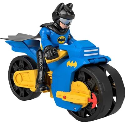 Fisher Price Imaginext DC Super Friends Batmoto XL et Batman Ensemble de moto extra-large à poussée avec lance balles et personnage Batman XL, entambi de plus de 25 cm de haut, jouet pour enfant, 3 ans et HNM32 Fisher Price Imaginext DC Super Friends Batmoto XL et Batman Ensemble de moto extra-large à poussée avec lance balles et personnage Batman XL, entambi de plus de 25 cm de haut, jouet pour enfant, 3 ans et HNM32