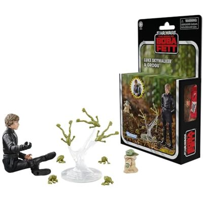 Star Wars : The Book of Boba Fett Vintage Collection Figurines Luke Skywalker & Grogu 10 cm Star Wars : The Book of Boba Fett Vintage Collection Figurines Luke Skywalker & Grogu 10 cm