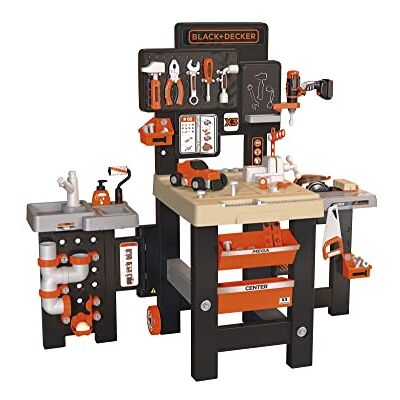 Smoby Black+Decker Mega Center Jouet Etabli Bricolage Mécanique, Plomberie, Peinture, Menuiserie Nombreux Accessoires Inclus A Partir de 3 Ans Fabrication Française Smoby Black+Decker Mega Center Jouet Etabli Bricolage Mécanique, Plomberie, Peinture, Menuiserie Nombreux Accessoires Inclus A Partir de 3 Ans Fabrication Française