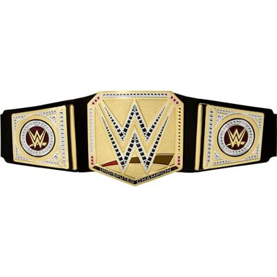 Mattel WWE Ceinture de championnat universel non disputé, tissu semi-cuir, longueur 91 cm et réglable, style authentique des championnats RAW, SmackDown et NXT, jouet pour enfant, 6 ans, HYJ35 Mattel WWE Ceinture de championnat universel non disputé, tissu semi-cuir, longueur 91 cm et réglable, style authentique des championnats RAW, SmackDown et NXT, jouet pour enfant, 6 ans, HYJ35