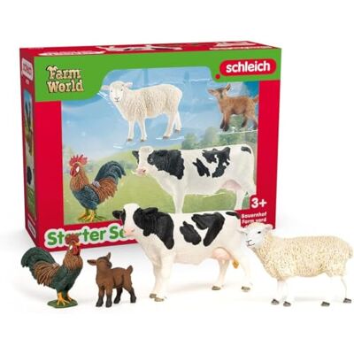 Schleich FARM WORLD Set de iniciación "Granja" de Farm World 42729 Figurine à partir de 3 ans figurine ferme figurine animale détaillée cadeau pour garçons et filles Schleich FARM WORLD Set de iniciación "Granja" de Farm World 42729 Figurine à partir de 3 ans figurine ferme figurine animale détaillée cadeau pour garçons et filles