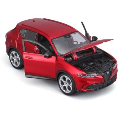 Bburago Alfa Romeo Tonale, voiture miniaturisée à l'échelle 1:24, vert métallisé, à partir de 3 ans Bburago Alfa Romeo Tonale, voiture miniaturisée à l'échelle 1:24, vert métallisé, à partir de 3 ans