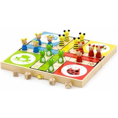 VIGA Toys 50064 Jeu De Plateau Jeux De Petits Chevaux VIGA Toys 50064 Jeu De Plateau Jeux De Petits Chevaux