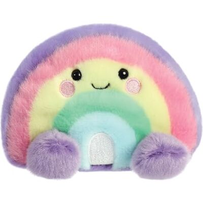 Aurora , Palm Pals Vivi Rainbow 33577 Peluche Rose Violet Jaune 12,7 cm Aurora , Palm Pals Vivi Rainbow 33577 Peluche Rose Violet Jaune 12,7 cm
