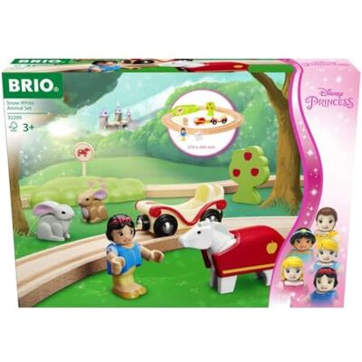 Brio Disney Princess 32299 Schneewittchen Eisenbahn-Set Liebevolles Spiel-Set mit Schneewittchen und ihren tierischen Freunden Empfohlen für Kinder ab 3 Jahren Brio Disney Princess 32299 Schneewittchen Eisenbahn-Set Liebevolles Spiel-Set mit Schneewittchen und ihren tierischen Freunden Empfohlen für Kinder ab 3 Jahren