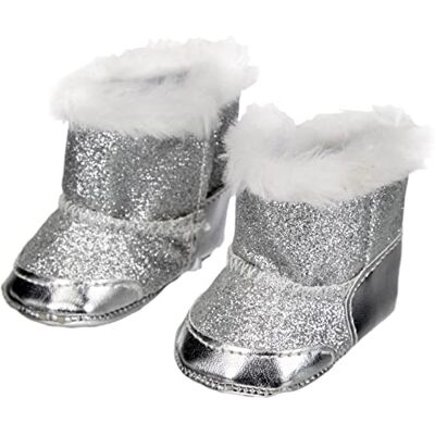 Heless - Bottes en Argent pour poupées de 38 à 45 cm, 10128288 Heless - Bottes en Argent pour poupées de 38 à 45 cm, 10128288