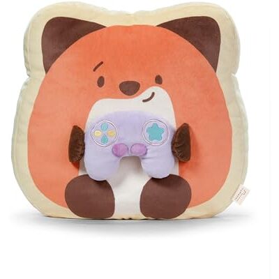 NICI mymochi 62394 Renard Geeks en peluche, avec console de jeu, 35 x 33 x 12 cm, marron, compagnon stylé à câliner ou comme accessoire, pour enfants et adultes NICI mymochi 62394 Renard Geeks en peluche, avec console de jeu, 35 x 33 x 12 cm, marron, compagnon stylé à câliner ou comme accessoire, pour enfants et adultes