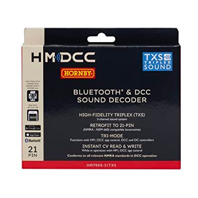 Hornby HM7000-21TXS - Décodeur sonore Bluetooth & DCC Hornby HM7000-21TXS - Décodeur sonore Bluetooth & DCC