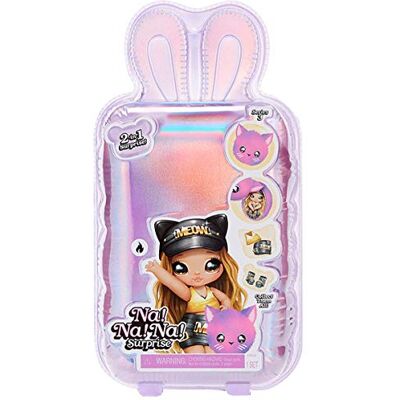 Giochi Preziosi Na ! Na ! Na ! Surprise !, Pom Doll 2en1 avec Peluche 10cm et poupée Souple 20cm, modèles aléatoires à Collectionner (série 4), Jouet pour Enfants dès 3 Ans, NAA16 Giochi Preziosi Na ! Na ! Na ! Surprise !, Pom Doll 2en1 avec Peluche 10cm et poupée Souple 20cm, modèles aléatoires à Collectionner (série 4), Jouet pour Enfants dès 3 Ans, NAA16