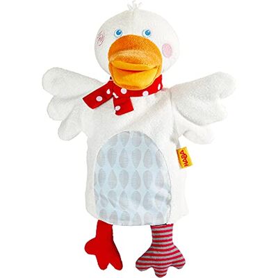 HABA 303137 Marionnette à main en forme d'oie pour théâtre casperlet et jeux de rôle, doudou et marionnette pour les premiers jeux de théâtre, jouet à partir de 12 mois HABA 303137 Marionnette à main en forme d'oie pour théâtre casperlet et jeux de rôle, doudou et marionnette pour les premiers jeux de théâtre, jouet à partir de 12 mois