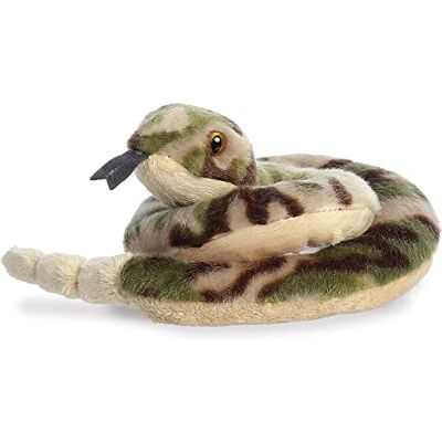 Aurora , 31839, Mini Flopsie Slick Serpent, 23cm, Peluche éco-Responsable, Vert & Marron Aurora , 31839, Mini Flopsie Slick Serpent, 23cm, Peluche éco-Responsable, Vert & Marron