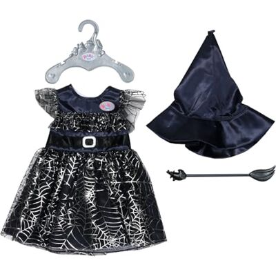 BABY born Robe de sorcière avec balai et chapeau de sorcière, robe de poupée de 43 cm, 836026 Zapf Creation BABY born Robe de sorcière avec balai et chapeau de sorcière, robe de poupée de 43 cm, 836026 Zapf Creation