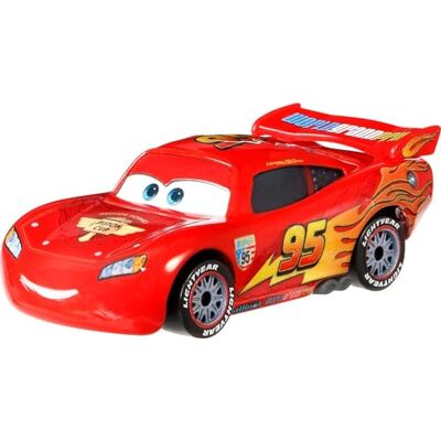 Mattel Disney Pixar Cars petite voiture Flash McQueen, rouge avec pneus de course, jouet pour enfant, FLM20 Mattel Disney Pixar Cars petite voiture Flash McQueen, rouge avec pneus de course, jouet pour enfant, FLM20
