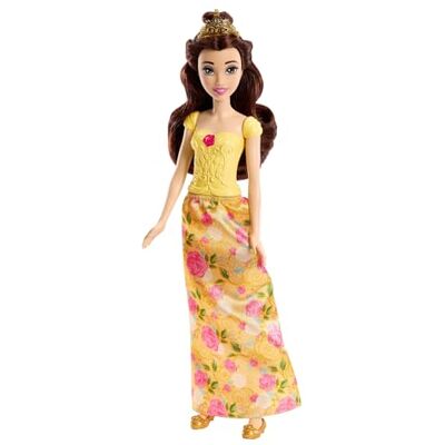 Disney Muñeca Princesa Bella con tiara 30cm HLX31sHLX29 MATTEL Disney Muñeca Princesa Bella con tiara 30cm HLX31sHLX29 MATTEL