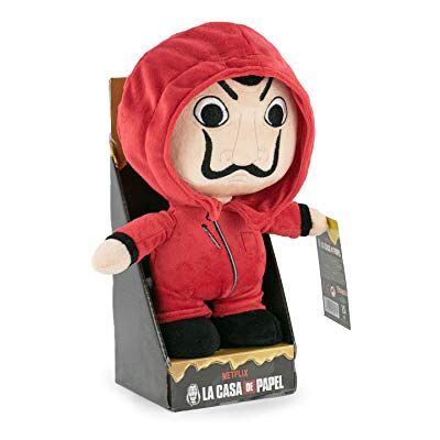 Barrado La CASA de Papel Peluche de La CASA de Papel avec Masque Dalí Qualité Super Soft (26 Cm, Display) Barrado La CASA de Papel Peluche de La CASA de Papel avec Masque Dalí Qualité Super Soft (26 Cm, Display)