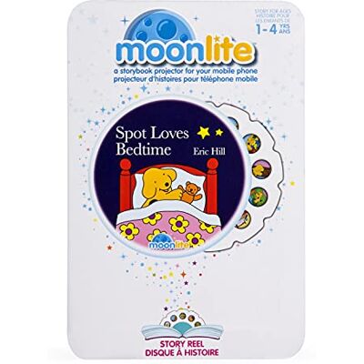 Moonlite 6047235 Pack Histoire Spot Adore L'heure du Coucher Projecteur d'histoires pour enfant bébé Effets sonores et lumineux Educatif et interactif 1 à 7 ans Inspiré des livres contes Moonlite 6047235 Pack Histoire Spot Adore L'heure du Coucher Projecteur d'histoires pour enfant bébé Effets sonores et lumineux Educatif et interactif 1 à 7 ans Inspiré des livres contes