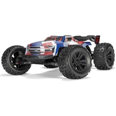 ARRMA Camion RC 1/8 KRATON 4X4 6S BLX Brushless V6 Speed Truck RTR (batterie Lipo et chargeur non inclus) (bleu/rouge), ARA8608V6T4 ARRMA Camion RC 1/8 KRATON 4X4 6S BLX Brushless V6 Speed Truck RTR (batterie Lipo et chargeur non inclus) (bleu/rouge), ARA8608V6T4