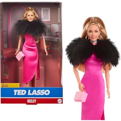 Barbie Coffret Signature Poupées Keeley Jones de la Serie Ted Lasso en Robe Rose, Cape en Fausse Fourrure, Plus De 30 Accessoires, À Collectionner, Jouet Enfant, A Partir De 3 Ans, HJW92 Barbie Coffret Signature Poupées Keeley Jones de la Serie Ted Lasso en Robe Rose, Cape en Fausse Fourrure, Plus De 30 Accessoires, À Collectionner, Jouet Enfant, A Partir De 3 Ans, HJW92