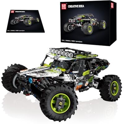 Mould King 18002 Véhicule tout-terrain 1890 pièces Kit de construction télécommandé Avec télécommande et application Dual Control Mould King 18002 Véhicule tout-terrain 1890 pièces Kit de construction télécommandé Avec télécommande et application Dual Control