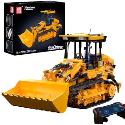 Mould King 17098 Kit de Construction avec Blocs de Serrage, 1208+ PCS STEM App & Télécommande Véhicule Modèle de Bâtiment Ensemble avec Seau Mobile & bras Mécanique Mould King 17098 Kit de Construction avec Blocs de Serrage, 1208+ PCS STEM App & Télécommande Véhicule Modèle de Bâtiment Ensemble avec Seau Mobile & bras Mécanique