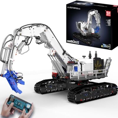 Mould King Technik 17062 Kit de blocs de construction pour machine de démolition de construction, 4195 pièces + camion à chenilles contrôlé par application MOC avec 8 moteurs, jouet pour enfants Mould King Technik 17062 Kit de blocs de construction pour machine de démolition de construction, 4195 pièces + camion à chenilles contrôlé par application MOC avec 8 moteurs, jouet pour enfants
