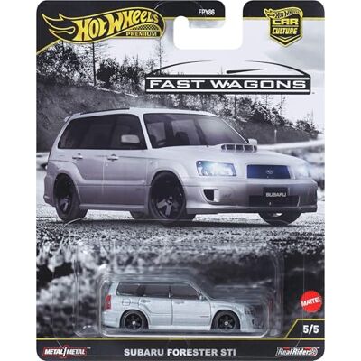 Hot Wheels Voiture jouet de collection Premium Car Culture, échelle 1:64 moulée sous pression Subaru Forester STI, véhicule Ronin Run 2 avec pneus Real Riders Hot Wheels Voiture jouet de collection Premium Car Culture, échelle 1:64 moulée sous pression Subaru Forester STI, véhicule Ronin Run 2 avec pneus Real Riders