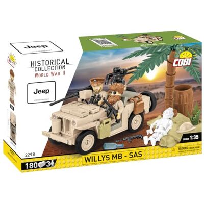 COBI Historical Collection World War II 2298 Willys MB SAS 2298 COBI Historical Collection World War II 2298 Willys MB SAS 2298