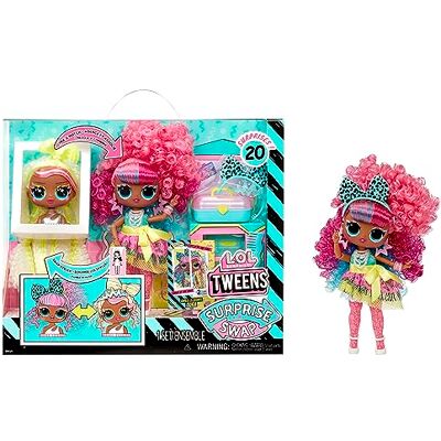 L.O.L. Surprise! Tweens Surprise Swap Series Curls-2-Crimps Cora Poupée Mannequin avec + de 20 Surprises, y Compris une Tête à Coiffer, des Vêtements et des Accessoires Enfants de 4 ans et plus L.O.L. Surprise! Tweens Surprise Swap Series Curls-2-Crimps Cora Poupée Mannequin avec + de 20 Surprises, y Compris une Tête à Coiffer, des Vêtements et des Accessoires Enfants de 4 ans et plus
