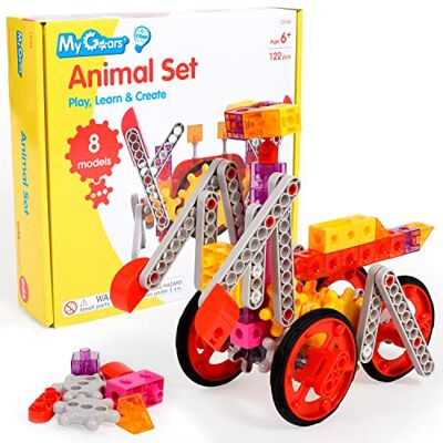 EDX Education edxeducation Ensemble de roue dentée pour animaux 122 pièces 8 activités Jouet pour enfants Construisez des modèles rotatifs et mobiles Jouet de construction pour enfants de 4 à 8 ans EDX Education edxeducation Ensemble de roue dentée pour animaux 122 pièces 8 activités Jouet pour enfants Construisez des modèles rotatifs et mobiles Jouet de construction pour enfants de 4 à 8 ans