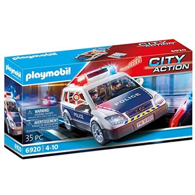 Playmobil 6920 City Action Voiture de Police avec Gyrophare et Sirene Playmobil 6920 City Action Voiture de Police avec Gyrophare et Sirene