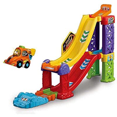 VTech Toot-Toot Drivers 3 en 1 Raceway, Voiture de course pour garçons et filles, pistes de voiture pour enfants avec lumières et sons, jouet musical pour enfants de 1 à 5 ans VTech Toot-Toot Drivers 3 en 1 Raceway, Voiture de course pour garçons et filles, pistes de voiture pour enfants avec lumières et sons, jouet musical pour enfants de 1 à 5 ans