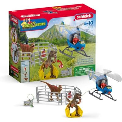 Schleich DINOSAURS Sauvetage en hélicoptère des dinosaures 72216 Coffret avec hélicoptère, Flynn, 2 dinosaures & accessoires Cadeau enfant Jouet dès 5 ans 28 pièces exclusivité Amazon Schleich DINOSAURS Sauvetage en hélicoptère des dinosaures 72216 Coffret avec hélicoptère, Flynn, 2 dinosaures & accessoires Cadeau enfant Jouet dès 5 ans 28 pièces exclusivité Amazon
