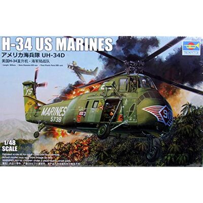 Trumpeter 002881 1/48 H-34 US Marines Kit de modélisme Trumpeter 002881 1/48 H-34 US Marines Kit de modélisme