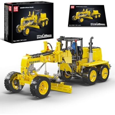 Mould King 19023 Technik Grader Modèle de blocs de construction 1109 pièces Camion pneumatique statique Kit de montage Jouet et cadeau (14 ans et plus) Mould King 19023 Technik Grader Modèle de blocs de construction 1109 pièces Camion pneumatique statique Kit de montage Jouet et cadeau (14 ans et plus)