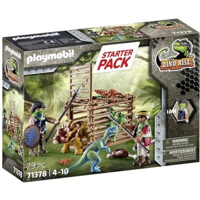 Playmobil 71378 Dino Rise – Triceratops Release Team Starter Pack, Jouet Dinosaure Jurassique, Jeu de rôle Amusant et imaginatif, Ensembles de Jeu adaptés aux Enfants à partir de 4 Ans Playmobil 71378 Dino Rise – Triceratops Release Team Starter Pack, Jouet Dinosaure Jurassique, Jeu de rôle Amusant et imaginatif, Ensembles de Jeu adaptés aux Enfants à partir de 4 Ans