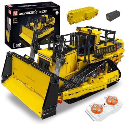 Mould King Bulldozer technique avec jouet de construction télécommandé, kit de camion RC 2,4 GHz, véhicules techniques motorisés (1508 pièces) Mould King Bulldozer technique avec jouet de construction télécommandé, kit de camion RC 2,4 GHz, véhicules techniques motorisés (1508 pièces)