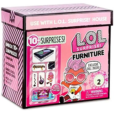 L.O.L. Surprise! 564935E7C Furniture – Meuble de poupée et figurine de collection avec accessoires Music Festival avec grunge Grrrl, 10 surprises L.O.L. Surprise! 564935E7C Furniture – Meuble de poupée et figurine de collection avec accessoires Music Festival avec grunge Grrrl, 10 surprises