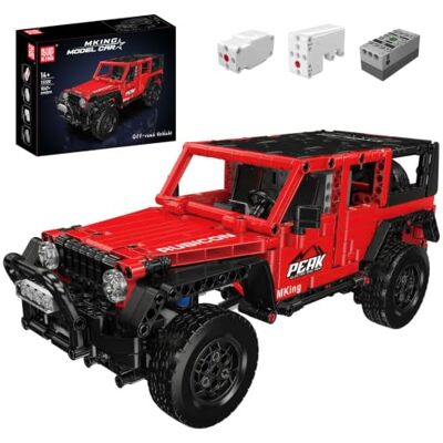 Mould King 13220 Modèle de véhicule tout-terrain 1067 pièces Véhicule d'escalade Kit de construction télécommandé Avec télécommande et application Dual Control Mould King 13220 Modèle de véhicule tout-terrain 1067 pièces Véhicule d'escalade Kit de construction télécommandé Avec télécommande et application Dual Control