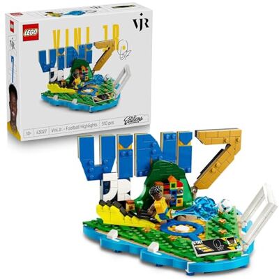 Lego Editions Vinicius Jr. – Best Of Jeu Football Maquette 3D avec Minifigurine Collector Décoration de Chambre d'Enfant Cadeau dès 10 ans pour Garçon, Fille ou Adulte Fan de Sport 43027 Lego Editions Vinicius Jr. – Best Of Jeu Football Maquette 3D avec Minifigurine Collector Décoration de Chambre d'Enfant Cadeau dès 10 ans pour Garçon, Fille ou Adulte Fan de Sport 43027