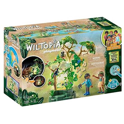 Playmobil Wiltopia 71009 Veilleuse forêt tropicale avec animaux en peluche, lumière et son, jouet durable pour enfants à partir de 4 ans Playmobil Wiltopia 71009 Veilleuse forêt tropicale avec animaux en peluche, lumière et son, jouet durable pour enfants à partir de 4 ans