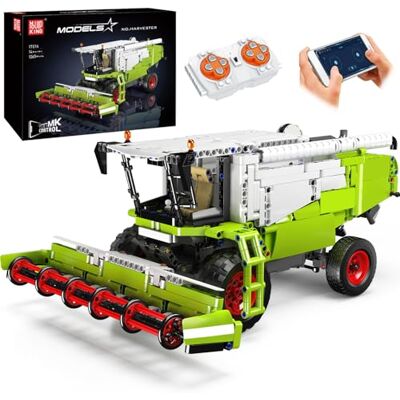 Mould King 17014 Kit de construction technique pour camion (1265 pièces), moissonneuse-batteuse télécommandée avec moteur, technologie de montage, bloc de serrage de voiture, jouet d'ingénierie de Mould King 17014 Kit de construction technique pour camion (1265 pièces), moissonneuse-batteuse télécommandée avec moteur, technologie de montage, bloc de serrage de voiture, jouet d'ingénierie de