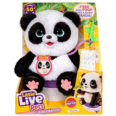 Little Live Pets My Baby Panda Potty et bambou inclus dans le kit 50 sons Jouet interactif pour enfants de 4 ans et plus Little Live Pets My Baby Panda Potty et bambou inclus dans le kit 50 sons Jouet interactif pour enfants de 4 ans et plus