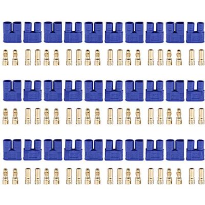 GTIWUNG 15 Paire EC3 Banana Fiche Dispositif Femelle Mâle Bullet Gold Connecteur pour RC ESC LIPO Hélicoptère Batterie GTIWUNG 15 Paire EC3 Banana Fiche Dispositif Femelle Mâle Bullet Gold Connecteur pour RC ESC LIPO Hélicoptère Batterie