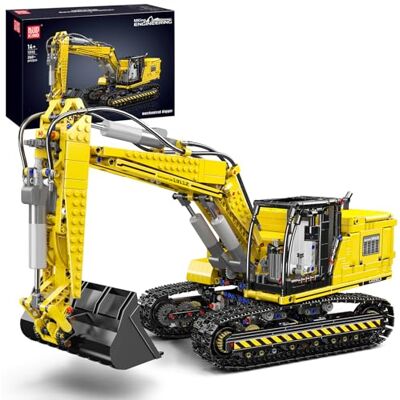 Mould King Excavatrice technique, modèle de pelleteuse à chenilles motorisée télécommandée, modèle de camion motorisé de haute technologie, kit de construction pour garçons et filles à partir de 14 Mould King Excavatrice technique, modèle de pelleteuse à chenilles motorisée télécommandée, modèle de camion motorisé de haute technologie, kit de construction pour garçons et filles à partir de 14
