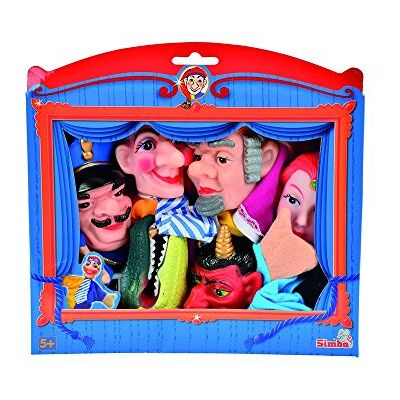 Simba 104586784 – Lot de 6 figurines de casperle, Kasperl, policier, roi, diable, crocodile, princesse, 6 pièces, tête 10 cm, à partir de 5 ans Simba 104586784 – Lot de 6 figurines de casperle, Kasperl, policier, roi, diable, crocodile, princesse, 6 pièces, tête 10 cm, à partir de 5 ans