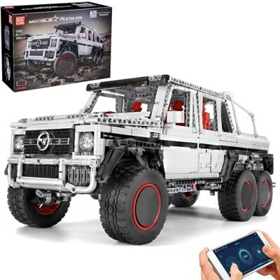 Mould King 13061 Technik Jeu de construction de véhicule tout-terrain, jouet de construction de véhicule tout-terrain avec moteur et télécommande, blocs de construction cadeau pour adultes Mould King 13061 Technik Jeu de construction de véhicule tout-terrain, jouet de construction de véhicule tout-terrain avec moteur et télécommande, blocs de construction cadeau pour adultes