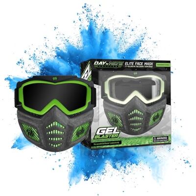 Gel Blaster Masque Facial d'Élite Masque Facial Tactique Lumineux Masque Facial avec Cadre de Mâchoire Ventilé Adapté à Tous Les Types de Visages pour Âges 14+, Gris/Vert Gel Blaster Masque Facial d'Élite Masque Facial Tactique Lumineux Masque Facial avec Cadre de Mâchoire Ventilé Adapté à Tous Les Types de Visages pour Âges 14+, Gris/Vert